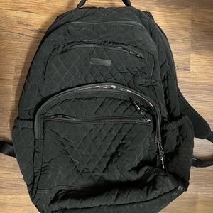 Vera Bradley Black Quilted Backpack